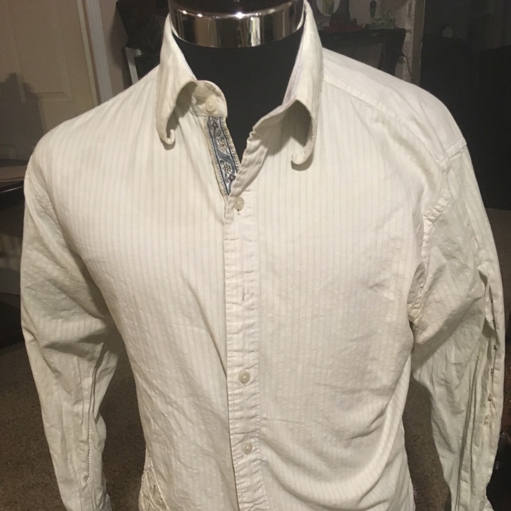 English laundry print button down